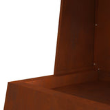 Vuurkorf Bruin 60 X 35 X 100 Cm Cortenstaal