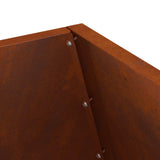 Vuurkorf Bruin 50 X 50 X 100 Cm Cortenstaal