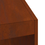Vuurkorf Bruin 50 X 50 X 100 Cm Cortenstaal
