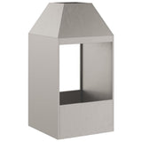 Vuurkorf Bruin 50 X 50 X 100 Cm Cortenstaal