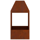 Vuurkorf Bruin 50 X 50 X 100 Cm Cortenstaal