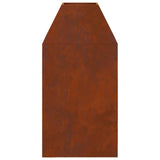 Vuurkorf Bruin 50 X 50 X 100 Cm Cortenstaal