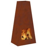 Vuurkorf Bruin 50 X 35 X 100 Cm Cortenstaal