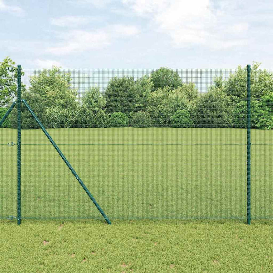 Gelaste Draadhek Grondbevestiging 25 X 0,5 M Pvc-Coated Staal Groen