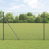 Gelaste Draadhek Grondbevestiging 10 X 1 M Pvc-Coated Staal Grijs