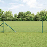 Gecombineerd Draadhek Met Spikes 25 X 0,5 M Pvc-Gecoate Staal Groen