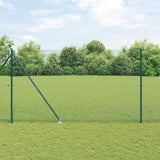 Gecombineerd Draadhek Met Spikes 25 X 0,5 M Pvc-Gecoate Staal Groen
