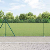 Gelast Draadhek Met Betonnen Basis 25 X 0,5 M Pvc-Coated Staal Groen