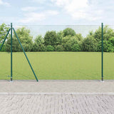 Gelast Draadhek Met Betonnen Basis 25 X 0,5 M Pvc-Coated Staal Groen