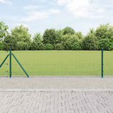 Gelast Draadhek Met Betonnen Basis 25 X 0,5 M Pvc-Coated Staal Groen