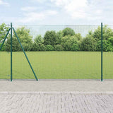 Gelast Draadhek Met Betonnen Basis 25 X 0,5 M Pvc-Coated Staal Groen