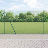 Gelast Draadhek Met Betonnen Basis 25 X 0,5 M Pvc-Coated Staal Groen