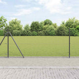 Gelast Draadhek Met Betonnen Basis 25 X 1 M Pvc-Coated Staal Grijs