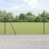 Gelast Draadhek Met Betonnen Basis 25 X 1 M Pvc-Coated Staal Grijs