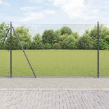 Gelast Draadhek Met Betonnen Basis 25 X 1 M Pvc-Coated Staal Grijs