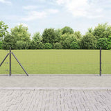 Gelast Draadhek Met Betonnen Basis 25 X 1 M Pvc-Coated Staal Grijs