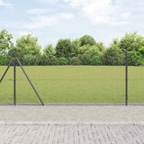 Gelast Draadhek Met Betonnen Basis 25 X 1 M Pvc-Coated Staal Grijs