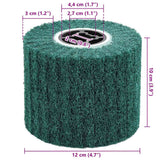 Schuurrollen 3 Pcs Groen 12 X 12 X 10 Cm Synthetische Vezel