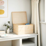 Houten Kist Massief Grenenhout Naturel