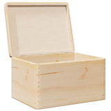 Houten Kist Massief Grenenhout Naturel