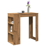 Bartafel Met Plank 102 X 50 X 103,5 Cm Bewerkt Hout