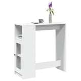 Bartafel Met Plank 101 X 40 X 103,5 Cm Bewerkt Hout