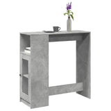 Bartafel Met Plank 101 X 40 X 103,5 Cm Bewerkt Hout