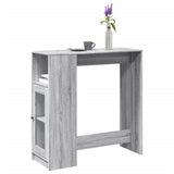 Bartafel Met Plank 101 X 40 X 103,5 Cm Bewerkt Hout
