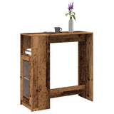 Bartafel Met Plank 101 X 40 X 103,5 Cm Bewerkt Hout