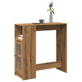 Bartafel Met Plank 101 X 40 X 103,5 Cm Bewerkt Hout