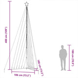 Led-Kerstboom 789 Leds Warm Wit 476 Cm Warmwit