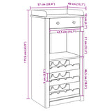 Wijnkast Panama 57X40X111,5 Cm Massief Grenenhout