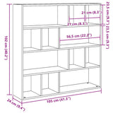 Boekenkast/Kamerscherm 105X24X102 Cm Kleurig