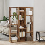 Kamerscherm/Boekenkast 100X24X140 Cm Bewerkt Hout Eikenkleurig