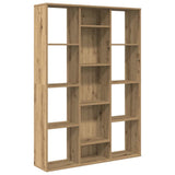 Kamerscherm/Boekenkast 100X24X140 Cm Bewerkt Hout Eikenkleurig