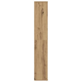 Kamerscherm/Boekenkast 100X24X140 Cm Bewerkt Hout Eikenkleurig
