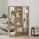 Kamerscherm/Boekenkast 100X24X140 Cm Bewerkt Hout Eikenkleurig