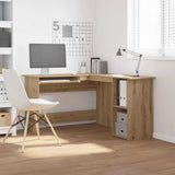 Hoekbureau 120X140X75 Cm Bewerkt Hout Eikenkleurig