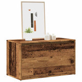 Halbankje 80X40X45 Cm Bewerkt Hout Eikenkleurig