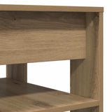 Salontafel 55,5X55X45 Cm Bewerkt Hout Artisanaal Eikenkleur