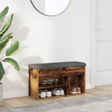 Schoenenbank 82X32X45,5 Cm Bewerkt Hout Kleurig