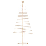 Kerstdecoratie Kerstboom Massief Grenenhout Naturel (Onafgewerkt)
