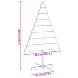 Kerstdecoratie Kerstboom Massief Hout Naturel (Onafgewerkt)