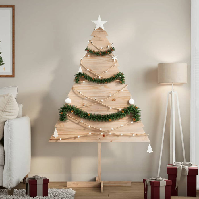 Kerstdecoratie Kerstboom Massief Hout Naturel (Onafgewerkt)