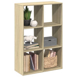 Kamerscherm / Boekenkast 102X29X103,5 Cm Hout Artisanaal Eiken