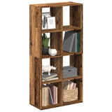 Kamerscherm / Boekenkast 102X29X103,5 Cm Hout Artisanaal Eiken