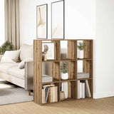 Kamerscherm / Boekenkast 102X29X103,5 Cm Hout Artisanaal Eiken