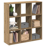 Kamerscherm / Boekenkast 102X29X103,5 Cm Hout Artisanaal Eiken