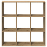 Kamerscherm / Boekenkast 102X29X103,5 Cm Hout Artisanaal Eiken