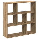 Kamerscherm / Boekenkast 102X29X103,5 Cm Hout Artisanaal Eiken